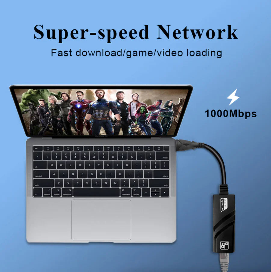 USB 3.0 Gigabit Ethernet RJ45 Adapter