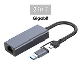 USB 3.0 Gigabit Ethernet RJ45 Adapter