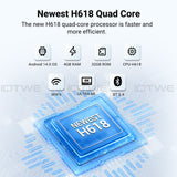 Smart Android - Android 14 - Media Player - with WiFi 6 - 128GB RAM / 64GB Storage