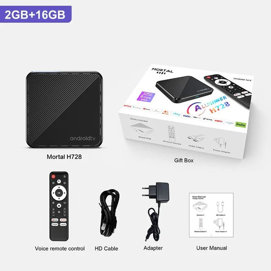 Smart Android H728 - Android 14 - Media Player - with 8K / WiFi 6 / Bluetooth 5 - DAB Media Solutions