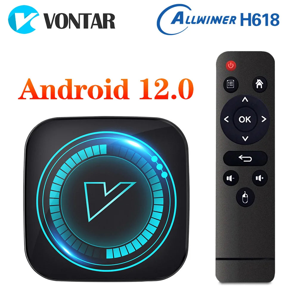 Smart Android H618 - Android 12 - Media Player - with 8K / Voice Remote