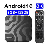T95 MAX - Android 16 - Media Player - with 8K / WiFi 6 / Bluetooth 6 - 8GB RAM / 128GB Storage