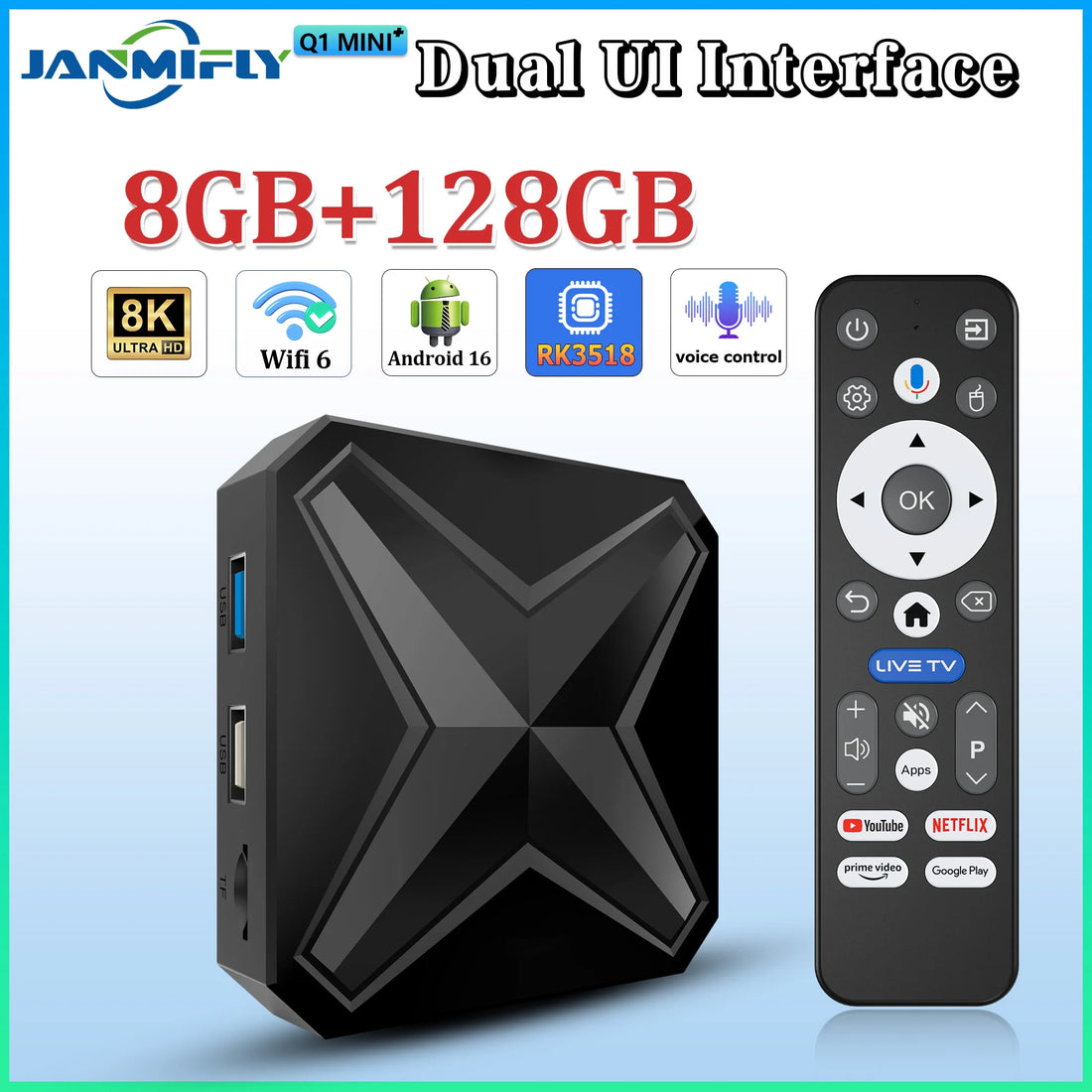 Smart Android - Android 16 - Media Player - with 8K