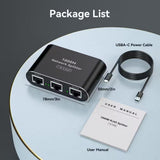 Gigabit RJ45 Ethernet Splitter Adapter