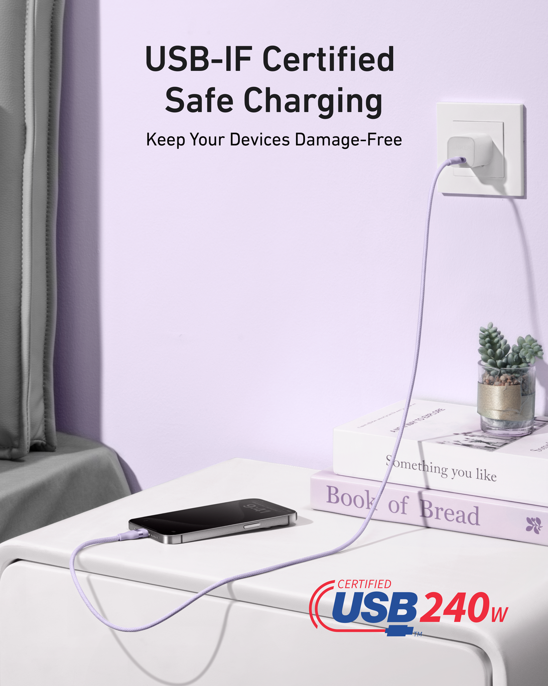 USB-C to USB-C Cable - 240W