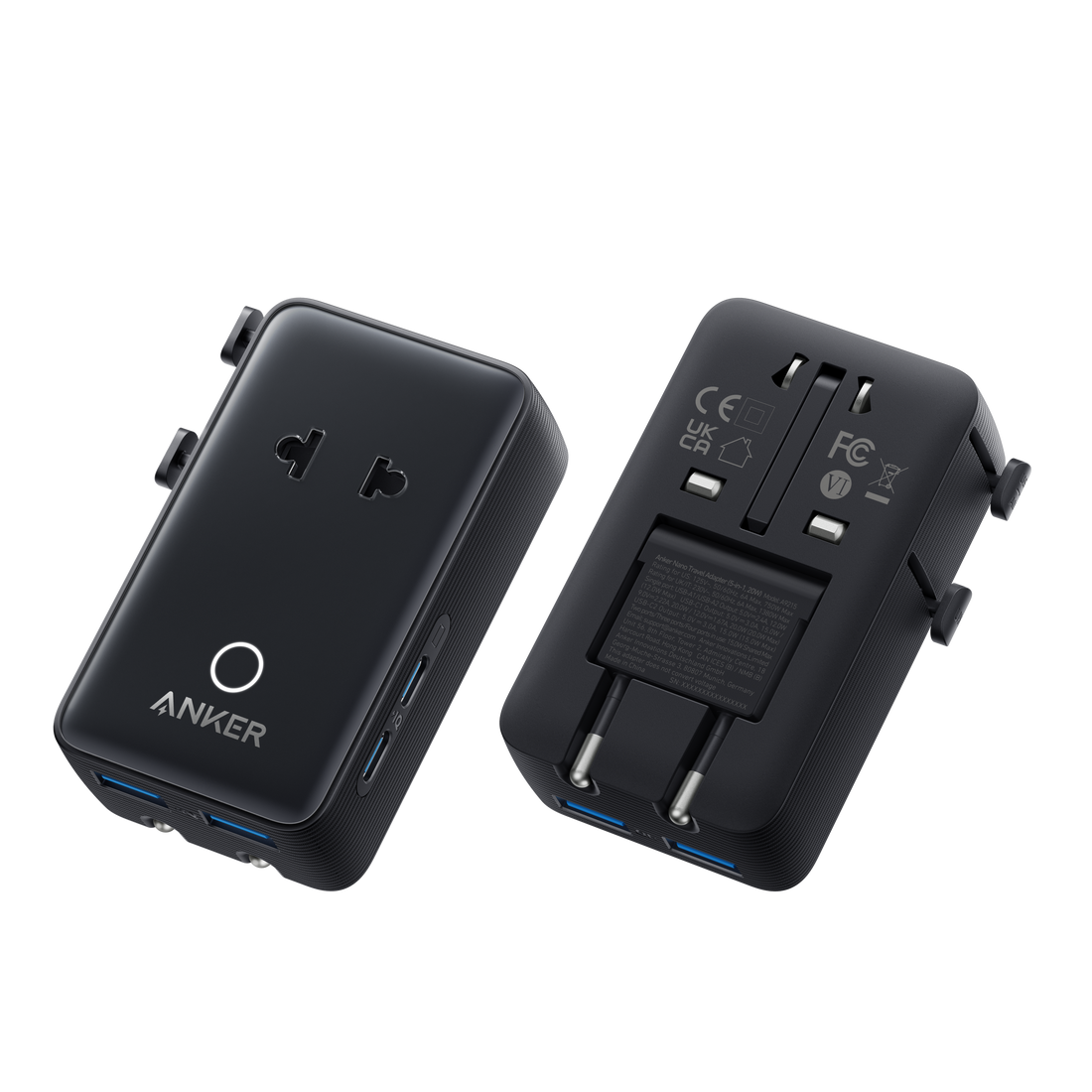 Anker Nano Travel Adapter - 5-in-1 USB-C Power Hub