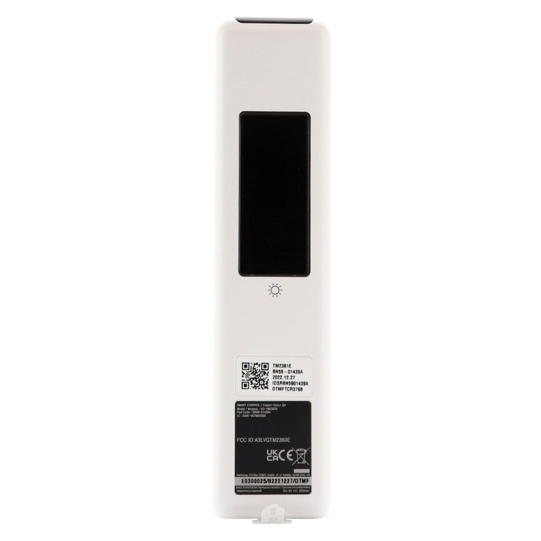 Samsung BN59 - 01439A / TM2361E 2024 White Eco Solar Cell TV Remote Control - The Frame - White - BN5901439A