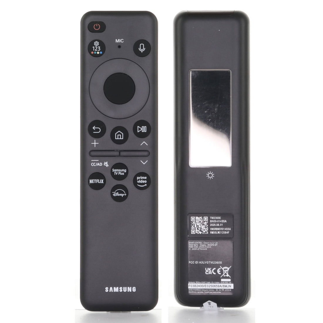 Samsung BN59 - 01455A / TM2360E Eco Smart TV Remote Control - Voice - SolarCell - BN5901455A