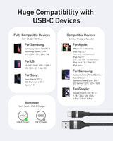 USB-A to USB-C Braided Cable