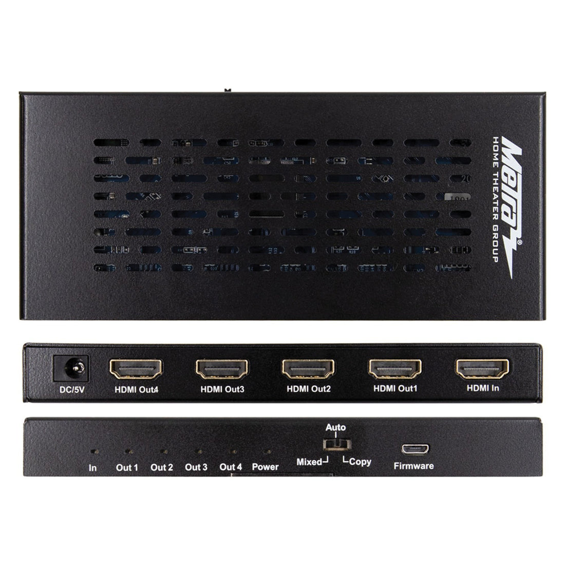 Metra CS-1X4HDMSPL5 HDMI Scaling Splitter with 1 Input and 4 Outputs