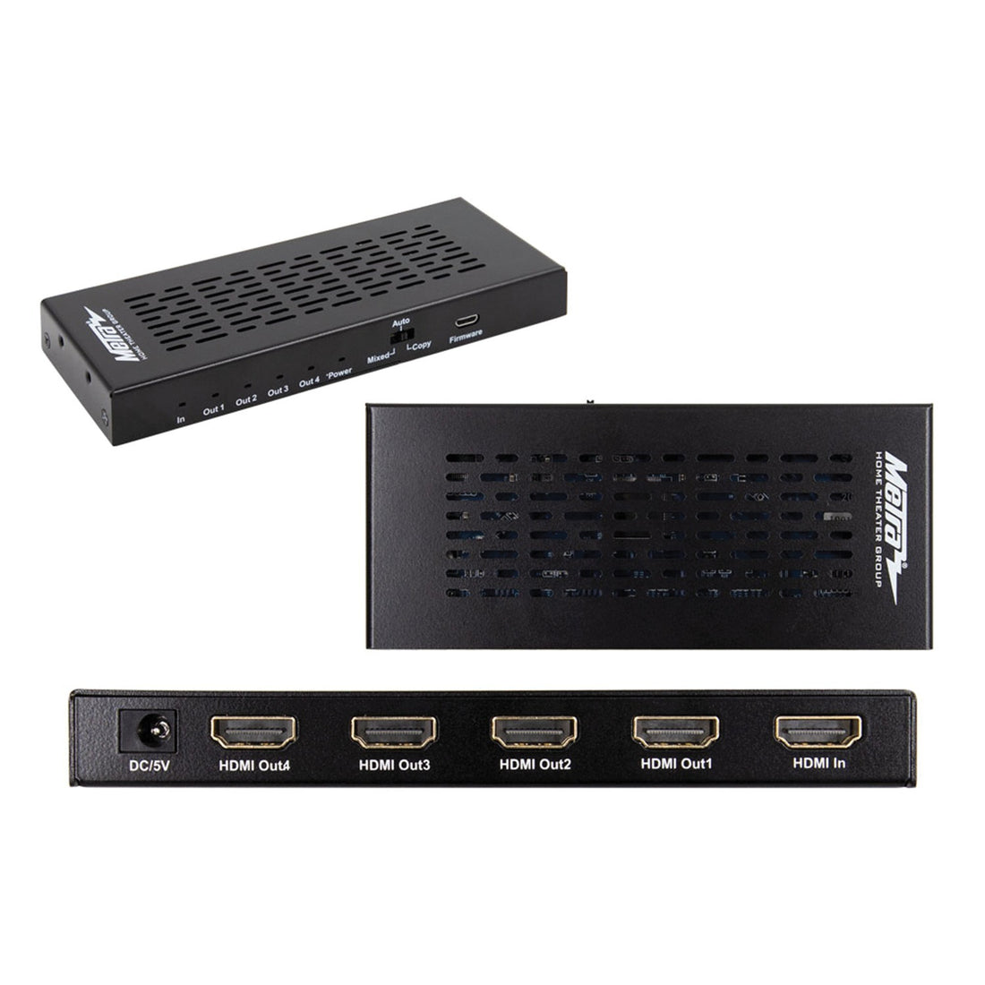 Metra CS-1X4HDMSPL5 HDMI Scaling Splitter with 1 Input and 4 Outputs