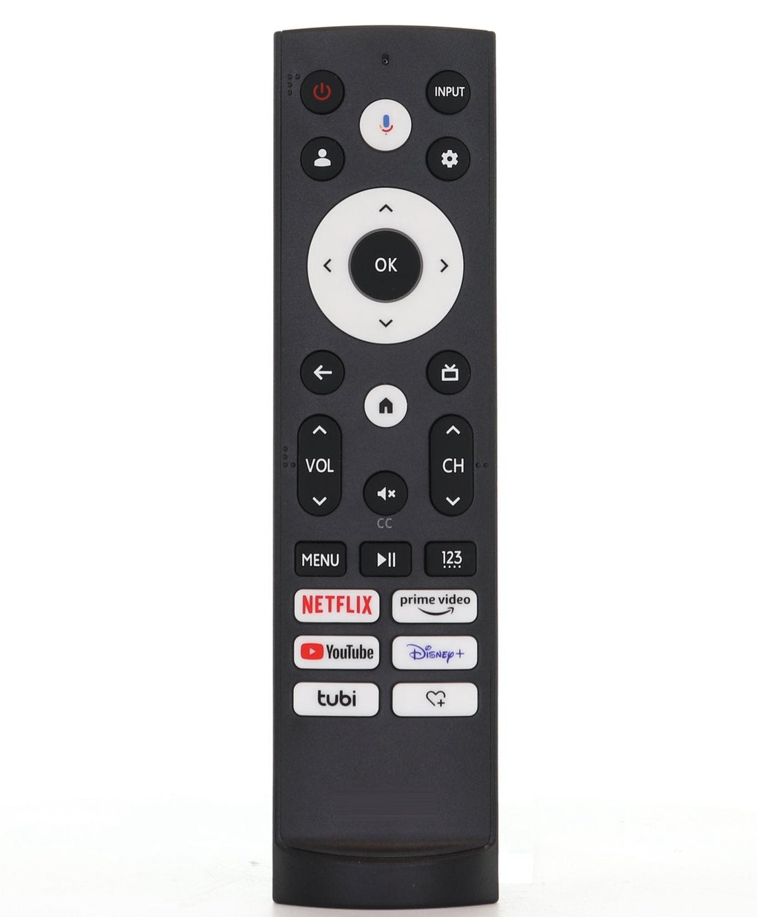 Hisense ERF3AG90H TV Remote Control with Voice - Netflix, Prime Video, Youtube, Disney +, tubi, Heart+