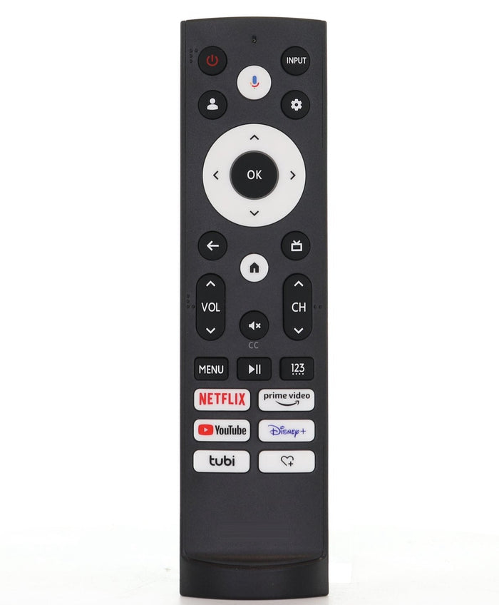 Hisense ERF3AG90H TV Remote Control with Voice - Netflix, Prime Video, Youtube, Disney +, tubi, Heart+