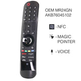 LG MR24GN Magic Remote Control for 2024 LG Smart TVs - NFC Pairing, Voice Control, Motion Pointer - AKB76045102
