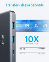 7-in-1 USB-C Hub with HDMI, USB and Power Delivery
