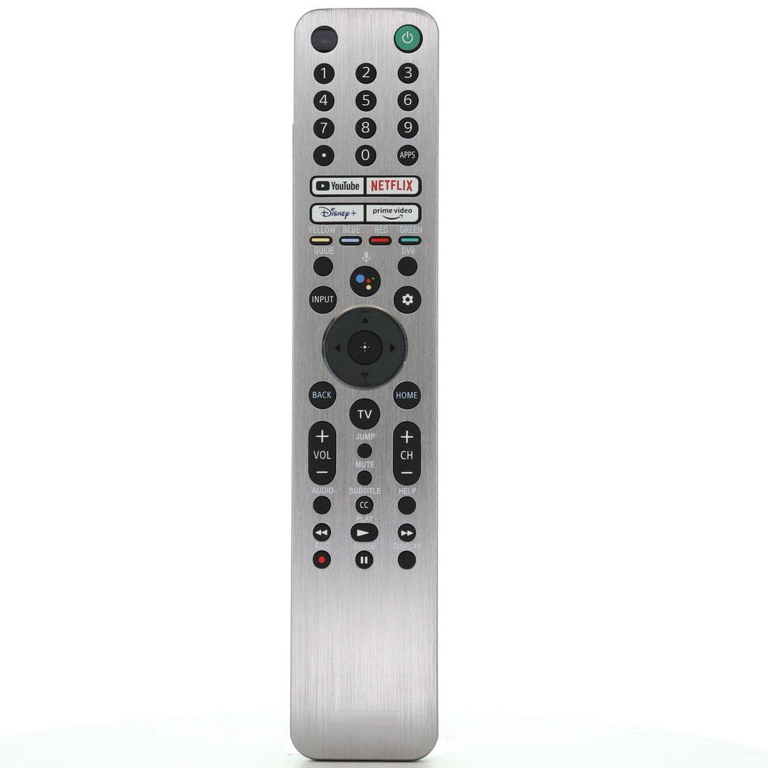 Sony RMF - TX621U Backlit Smart TV Remote Control with Voice - YouTube, Netflix, Disney+, Prime Video - Metal Front