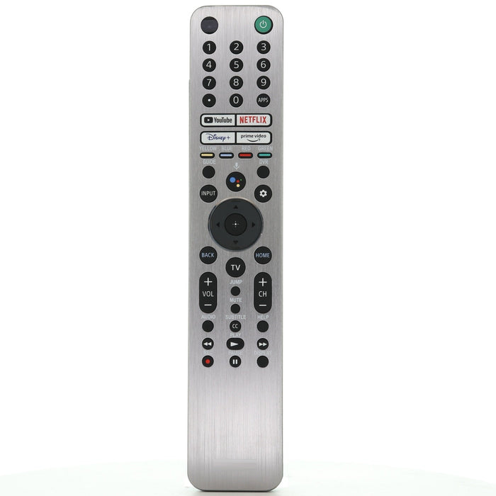Sony RMF - TX621U Backlit Smart TV Remote Control with Voice - YouTube, Netflix, Disney+, Prime Video - Metal Front