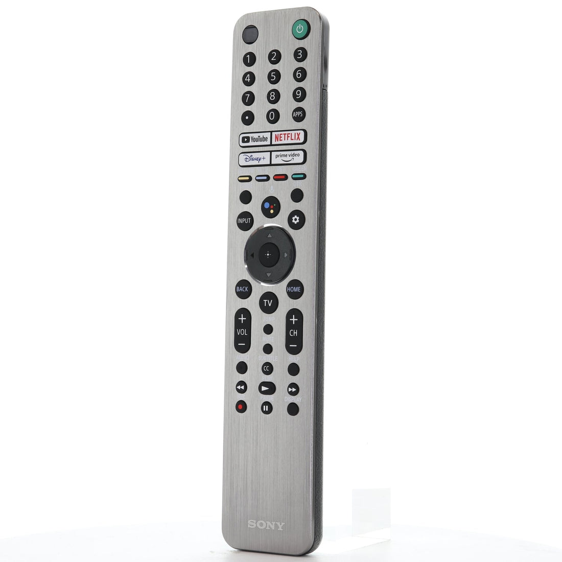 Sony RMF - TX621U Backlit Smart TV Remote Control with Voice - YouTube, Netflix, Disney+, Prime Video - Metal Front