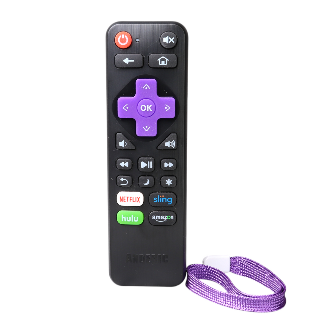 Anderic RRLC18 Replacement TV Remote Control for Sharp, Hisense, Proscan RokuOS TV's - No programming