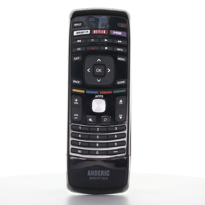 Anderic RRXRT303 Replacement Smart TV Remote Control with QWERTY Keyboard for Vizio