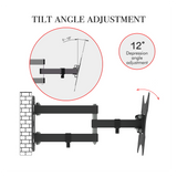 LEADZM 26-50" Adjustable Wall Mount Bracket Rotatable TV Stand TMX200 with Spirit Level