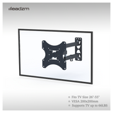 LEADZM 26-50" Adjustable Wall Mount Bracket Rotatable TV Stand TMX200 with Spirit Level