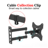 LEADZM 26-50" Adjustable Wall Mount Bracket Rotatable TV Stand TMX200 with Spirit Level