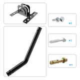 G01 Universal 180?Adjustable TV Antenna J-Pole Aerial Bracket Black