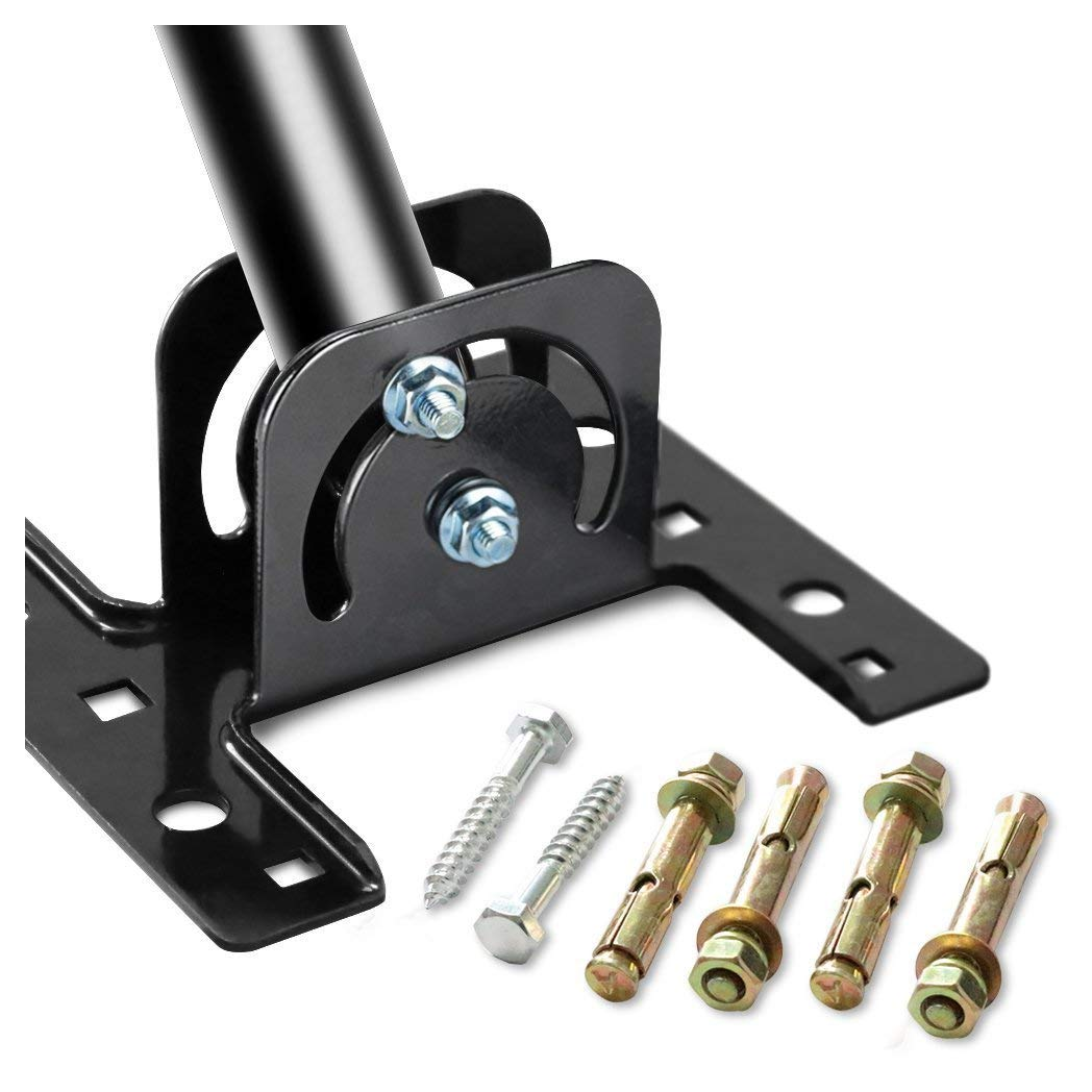 G01 Universal 180?Adjustable TV Antenna J-Pole Aerial Bracket Black
