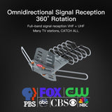 28-36dB 360? UV Dual-band Outdoor Antenna with Stand Black