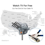28-36dB 360? UV Dual-band Outdoor Antenna with Stand Black