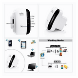 NEW! WiFi Range Extender Internet Booster Wireless Signal Repeater