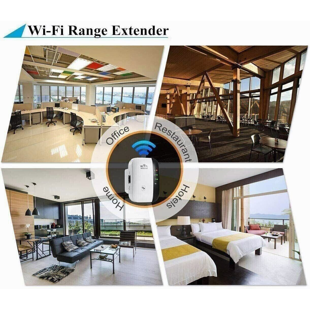 NEW! WiFi Range Extender Internet Booster Wireless Signal Repeater