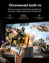 Smart Android H728 - Android 14 - Media Player - with 8K / WiFi 6 / Bluetooth 5