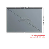 4K high-definition projection screen with 60-133 inch metal anti light screen hook design suitable for low...