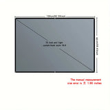 4K high-definition projection screen with 60-133 inch metal anti light screen hook design suitable for low...