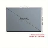 4K high-definition projection screen with 60-133 inch metal anti light screen hook design suitable for low...