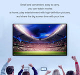 4K high-definition projection screen with 60-133 inch metal anti light screen hook design suitable for low...