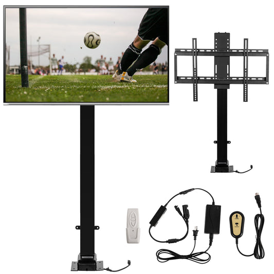 Motorized TV Lift with Swivel, Adjustable Height 28.74-68.11 Inch for 32-70 Inch TVs, Remote Controlled, 154 Lbs Capacity, Manual Left/Right Swivel 30?