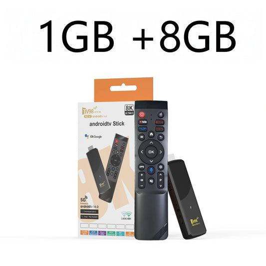 TV98 ATV X9 - Android 14 - Streaming Stick - with 8K / Dual-Band WiFi / Bluetooth 5 - DAB Media Solutions