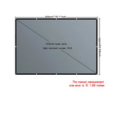 4K high-definition projection screen with 60-133 inch metal anti light screen hook design suitable for low...