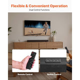 Sound Bar for Smart TV, 2.0 Channel, 24-Inch Compact Soundbar TV Speakers for Projector, Bluetooth AUX Connection, Remote Control, Easy Setup, 80W Surround Sound System for PC Home Theater Audio