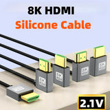 HDMI 2.1 Right-Angle Male-to-Female Adapter - 8K / 4K