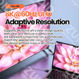 HDMI 2.1 Right-Angle Male-to-Female Adapter - 8K / 4K