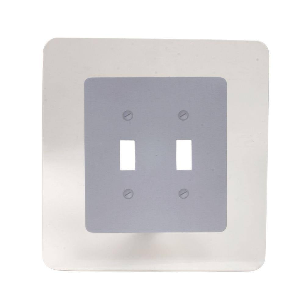 Wall Guard Clear 2-Gang Toggle Wall Plate