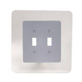 Wall Guard Clear 2-Gang Toggle Wall Plate
