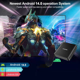 TV98 ATV PLUS - Android 14 - Media Player - with 8K / Dual-Band WiFi / Bluetooth 5