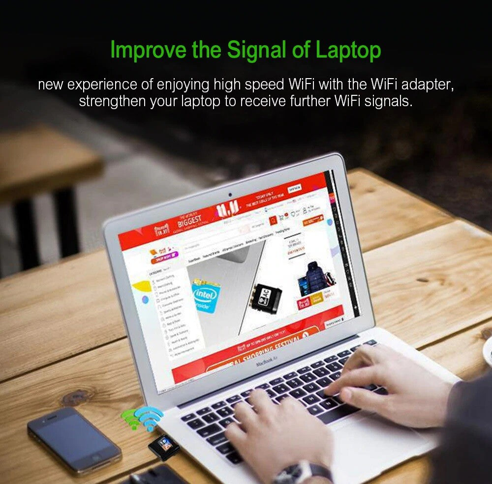 600Mbps Dual-Band USB WiFi Adapter