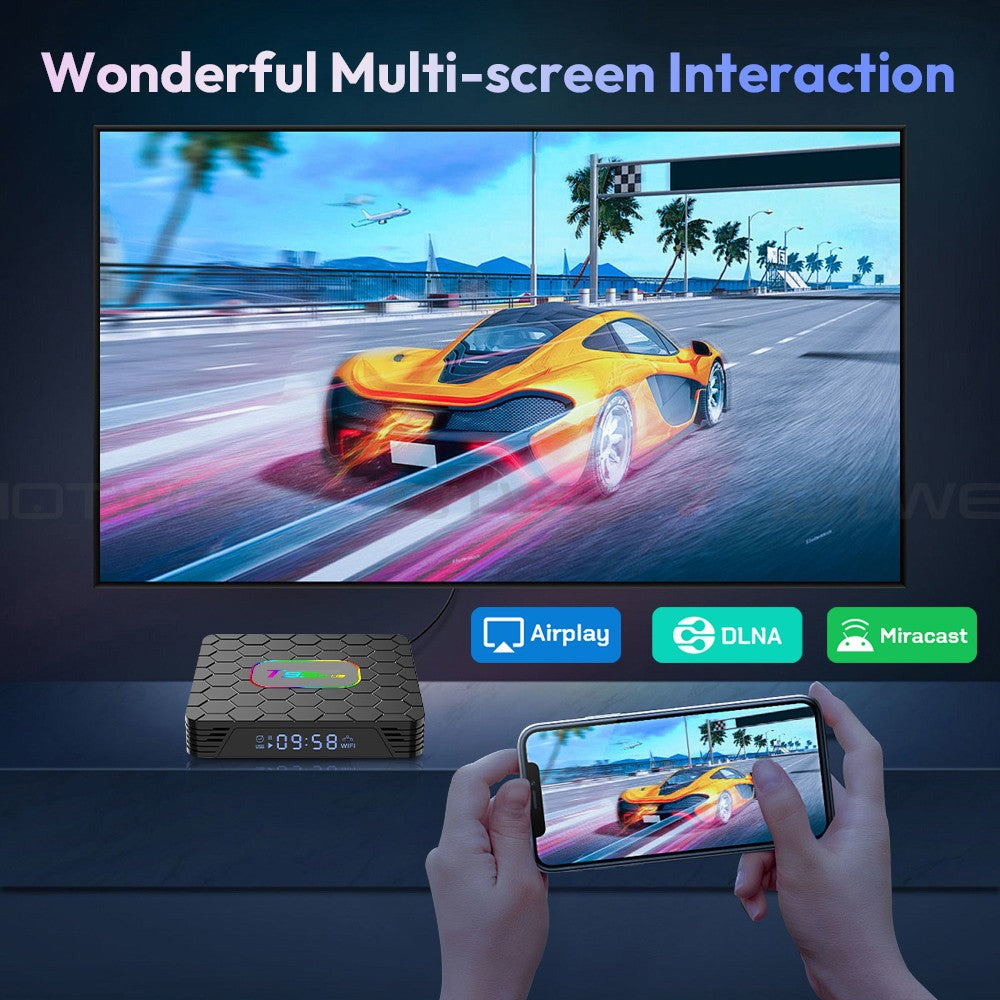 Smart Android - Android 14 - Media Player - with WiFi 6 - 128GB RAM / 64GB Storage