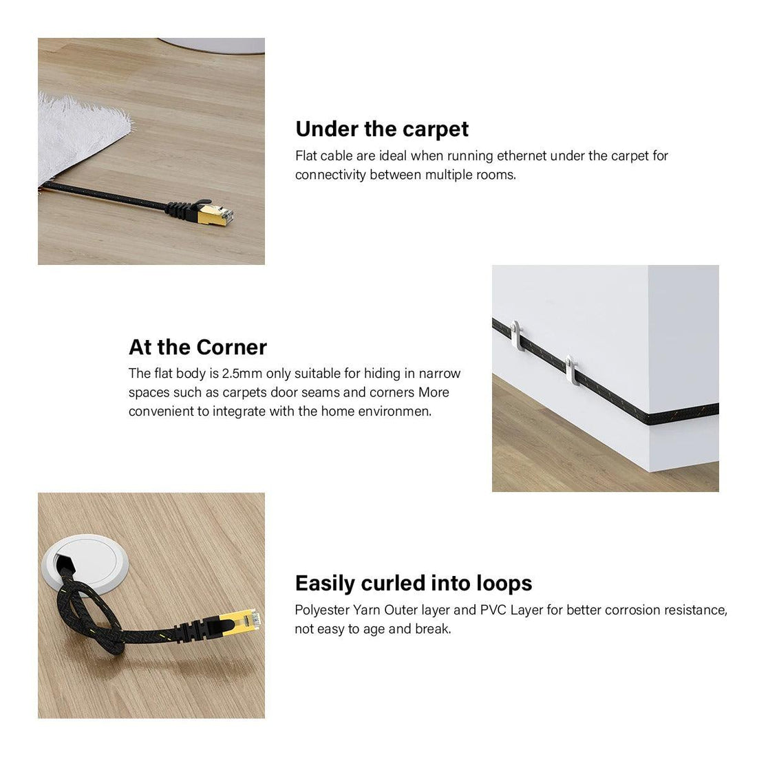 Cat7 Ethernet Network Cable / Adapter